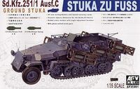 35091, Sd. Kfz. 251/1 Ausf. C Ground Stuka Stuka Zu Fuss, 1/35, AFV Club. 35091, Sd. Kfz. 251/1 Ausf. C Ground Stuka Stuka Zu Fuss, 1/35, AFV Club.